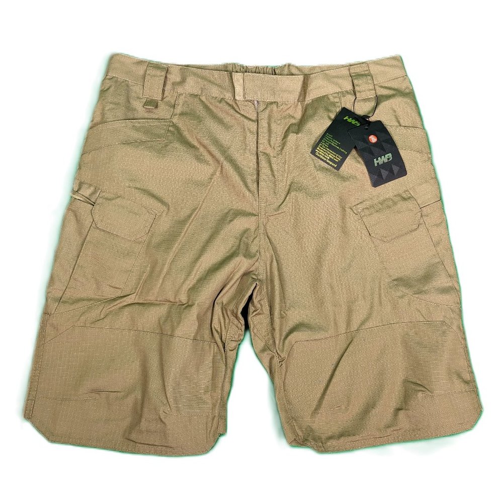 NWT Outdoor Leopard Tactical Cargo Shorts XXL NWT Tan